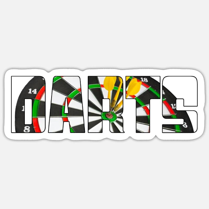 Dart - Sticker size S (10 x 10 cm) - white matte