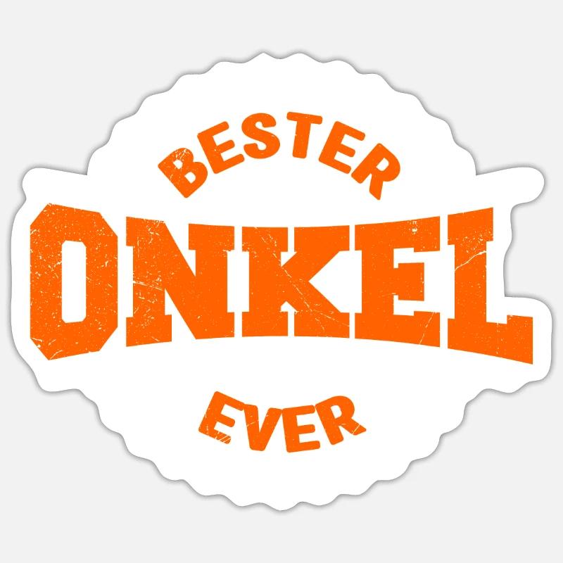Bester Onkel ever Sticker Größe S (10 x 10 cm)