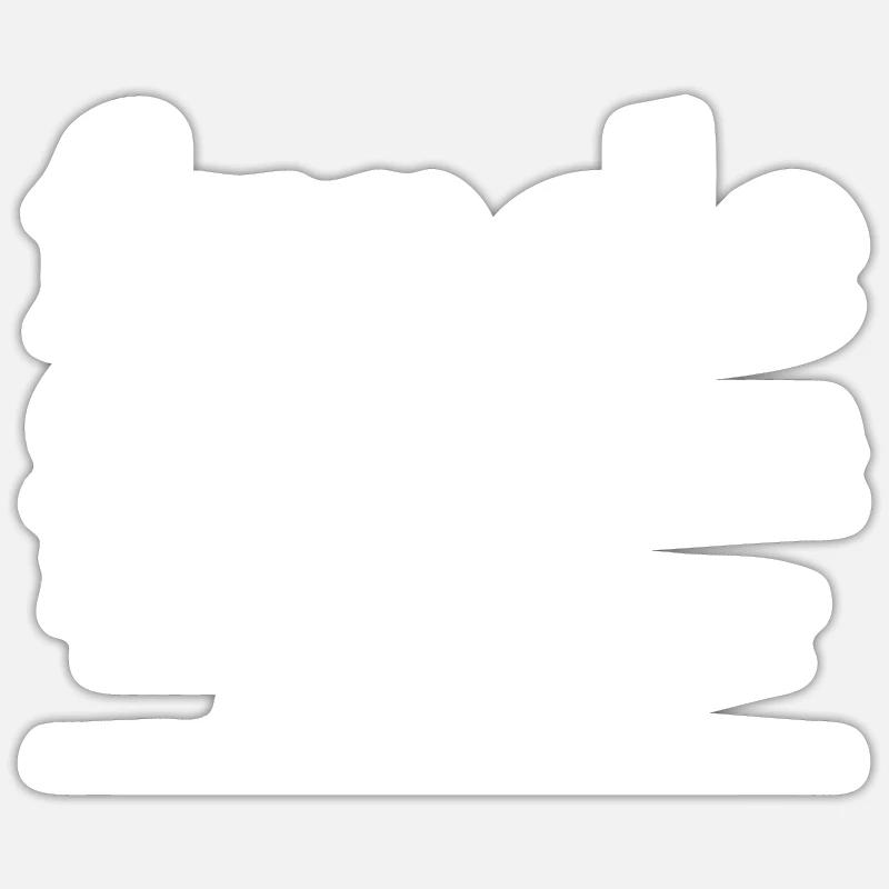 Funcle like a dad just cool uncle - Sticker size S (10 x 10 cm) - white matte