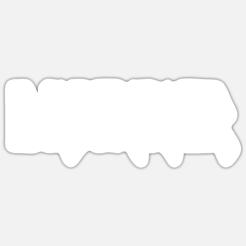 Drummer - Sticker size S (10 x 10 cm) - white matte