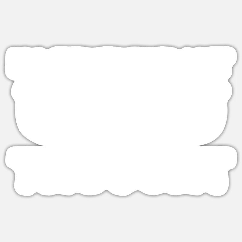 Pas de pensée indépendante - Sticker taille S (10 x 10 cm) - blanc mat