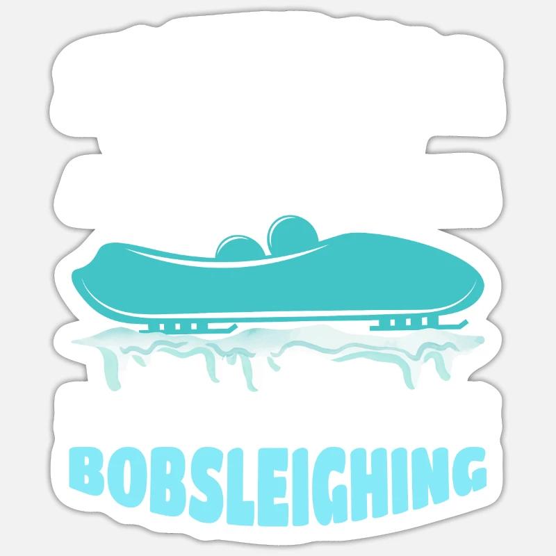 Bob Sledge - Sticker taille S (10 x 10 cm) - blanc mat