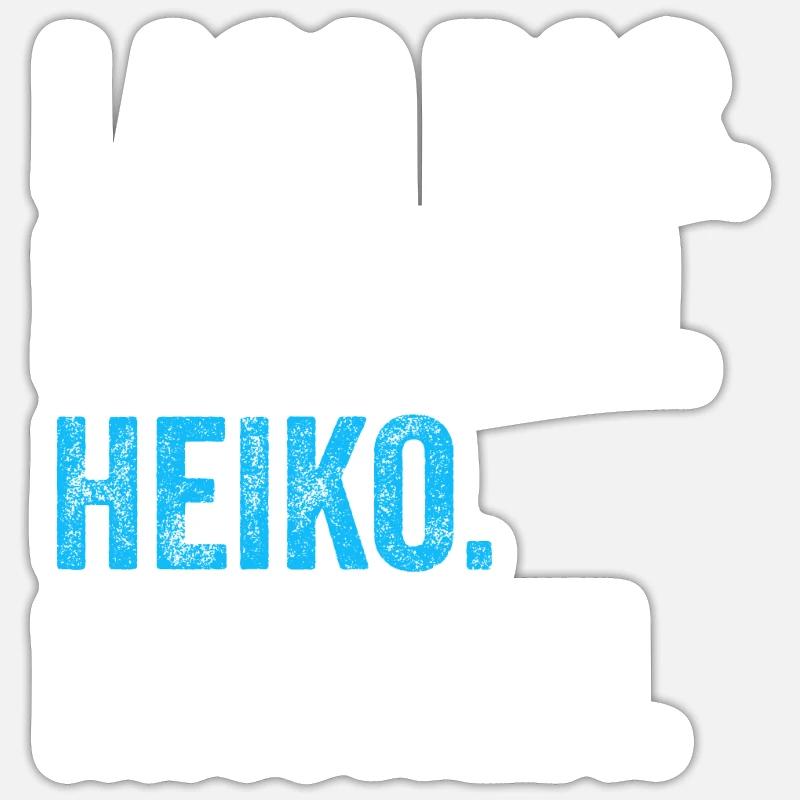 Lass das mal den Heiko machen Name - Sticker Größe S (10 x 10 cm) - Mattweiß