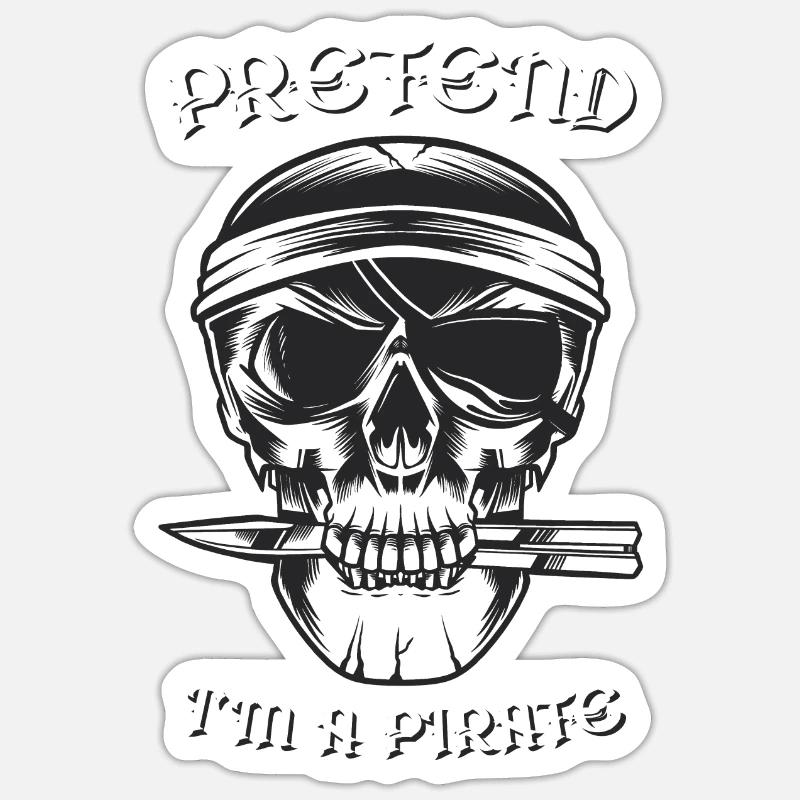 Imaginer - Sticker taille S (10 x 10 cm) - blanc mat