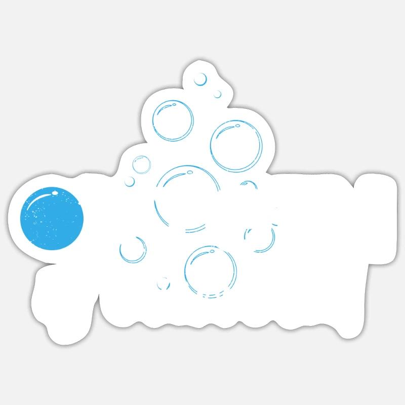 Sauerstoff wird überbewertet Lustig Schwimmen Sticker Größe S (10 x 10 cm)