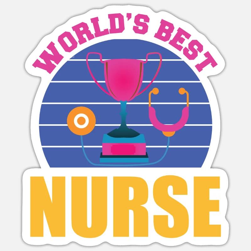 KRANKENSCHWESTER Pflegerin Sticker Größe S (10 x 10 cm)