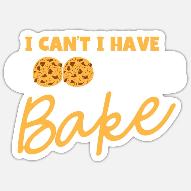 Bäckerei Backen Bäckerin Bäcker - Sticker Größe S (10 x 10 cm) - Mattweiß