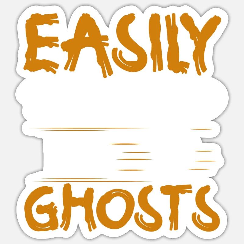 Easily Distracted By Ghosts Sticker size S (10 x 10 cm)