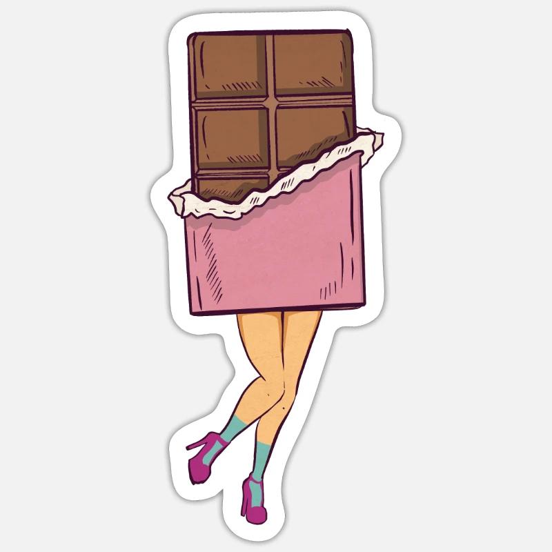 Chocolat Chocolat millésime - Sticker taille S (10 x 10 cm) - blanc mat