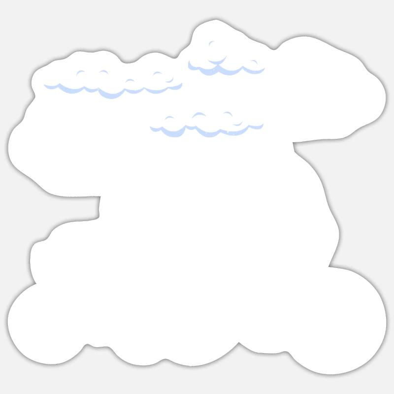 De quoi sont faits les clouds, les serveurs Linux principalement 8 Sticker taille S (10 x 10 cm)