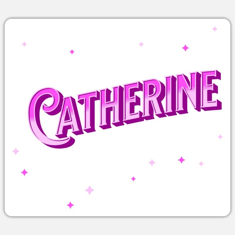Catherine name personalized - Sticker size S (10 x 10 cm) - white matte