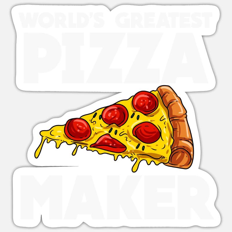 Pizza Sticker size S (10 x 10 cm)