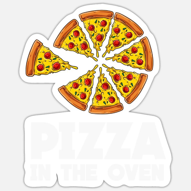 Pizza Sticker size S (10 x 10 cm)