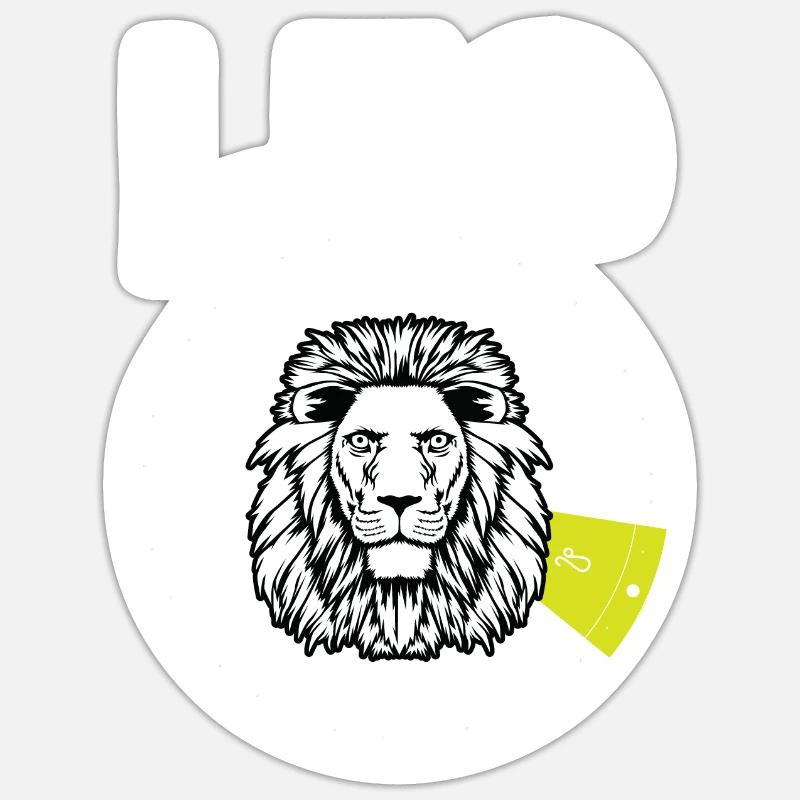 LEO -Zeichen Astrologe oder Prädiktor Gift Sticker Größe S (10 x 10 cm)