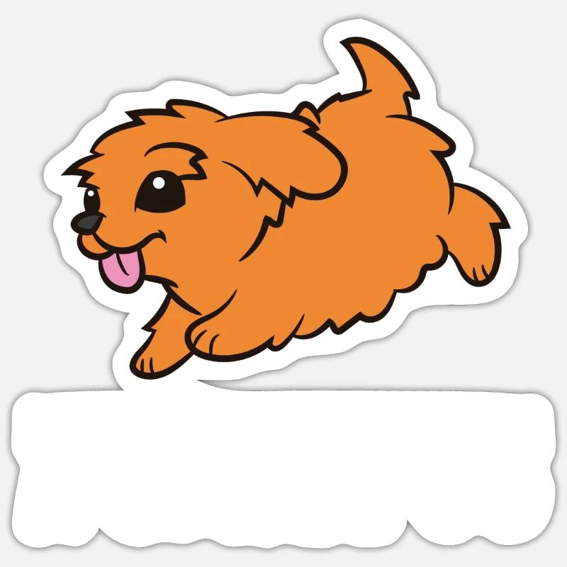 Das Leben ist besser mit einem Cockapoo Sticker Größe S (10 x 10 cm)