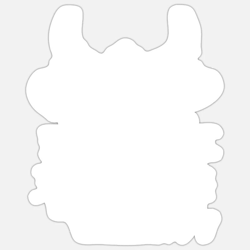 Wikinger Schädel Sticker Größe S (10 x 10 cm)
