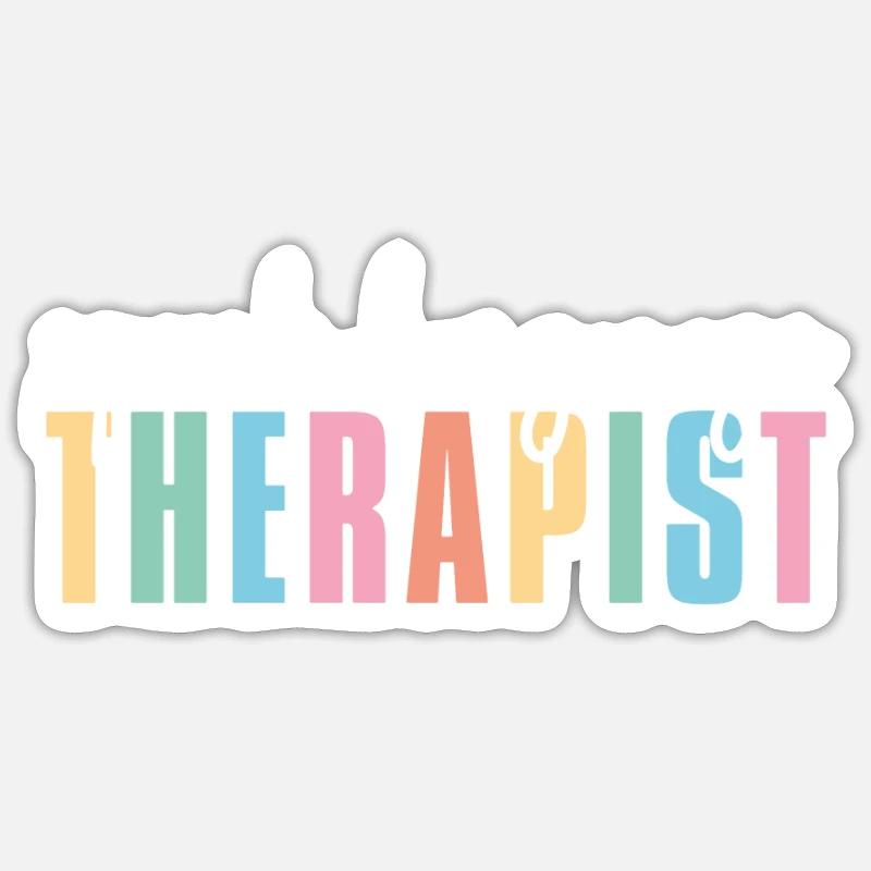 Speech-Language Pathology Speech Therapist - Sticker size S (10 x 10 cm) - white matte