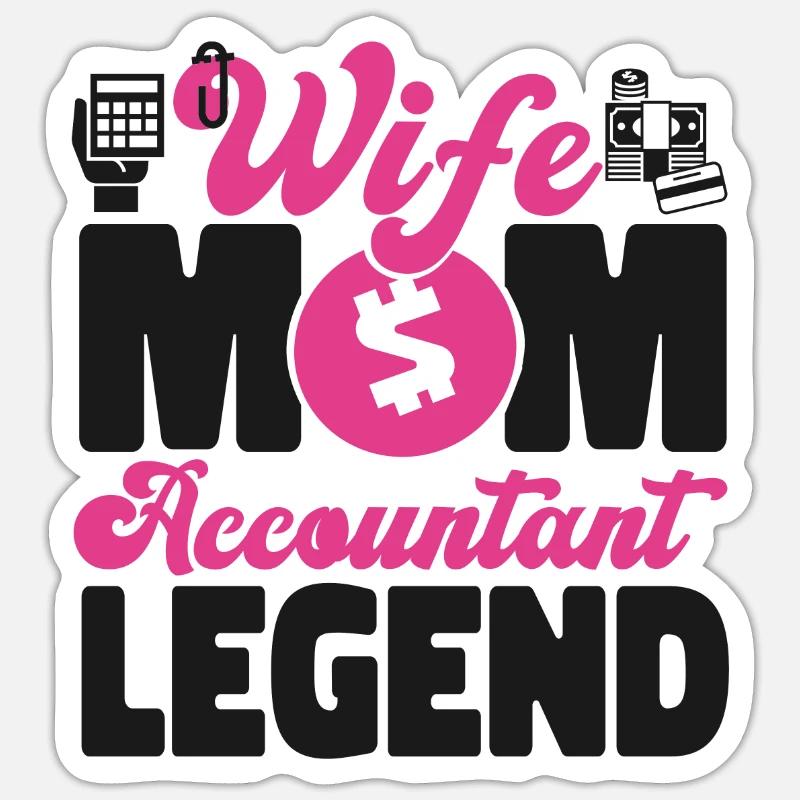 Comptable Comptable Comptable Sticker taille S (10 x 10 cm)