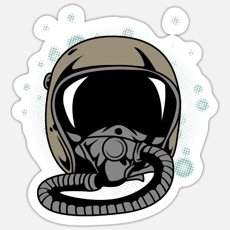 Pilothelm Student Pilot Gift Sticker Größe S (10 x 10 cm)