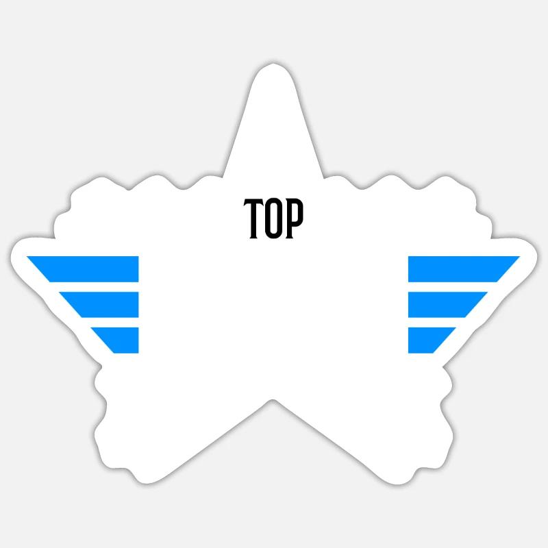 Top Oncle - Sticker taille S (10 x 10 cm) - blanc mat