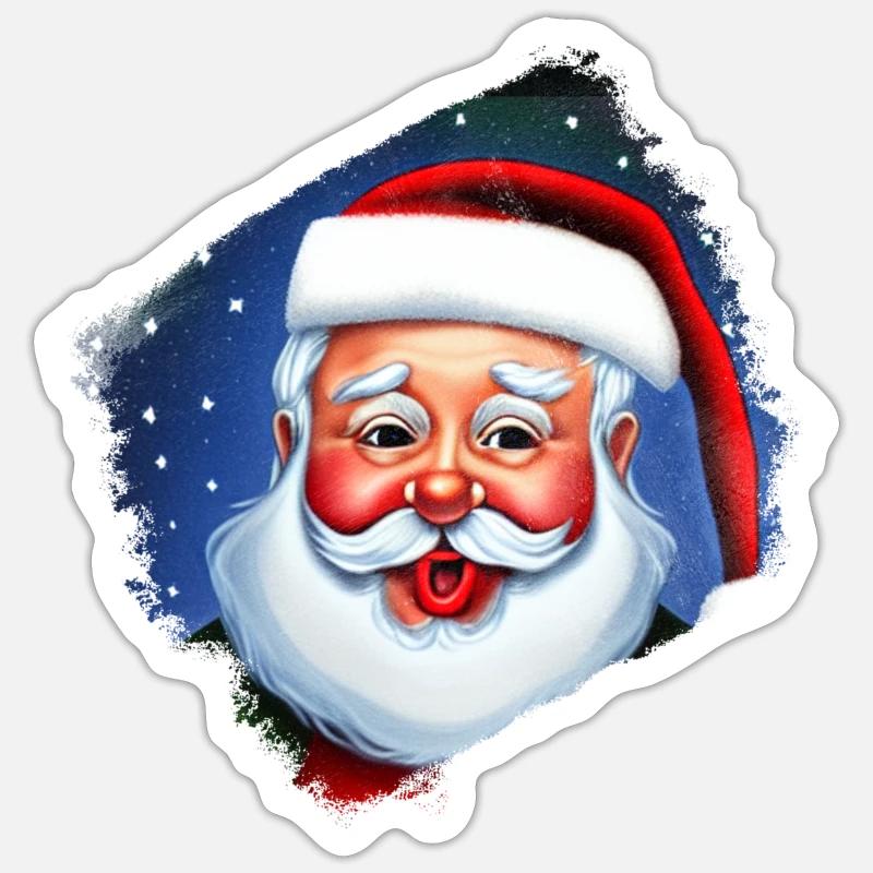 Nicolas - Sticker taille S (10 x 10 cm) - blanc mat