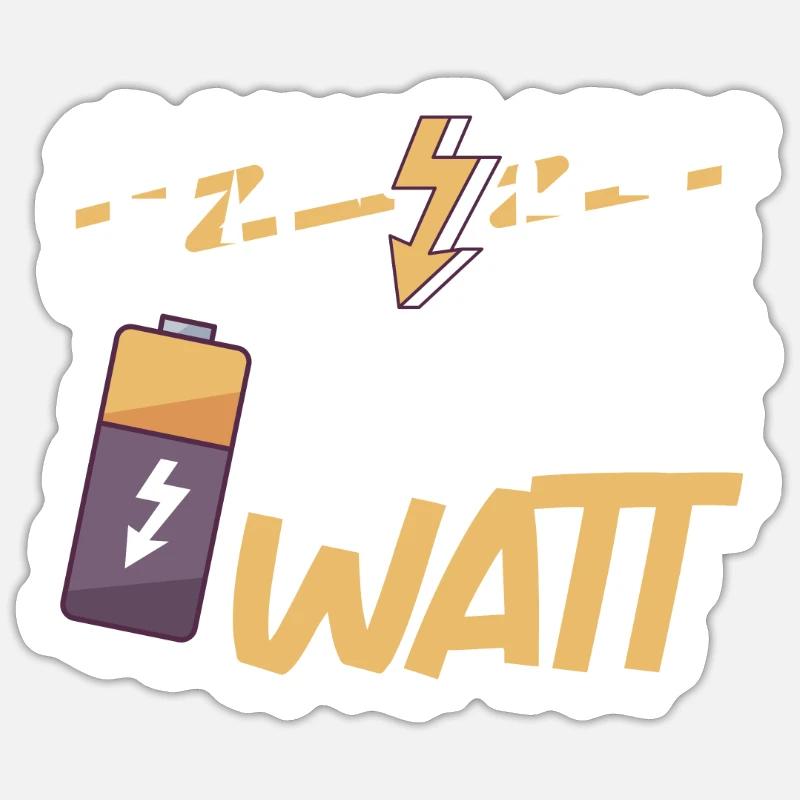 Electrician Electrical Engineer Lineman Electrical Sticker size S (10 x 10 cm)