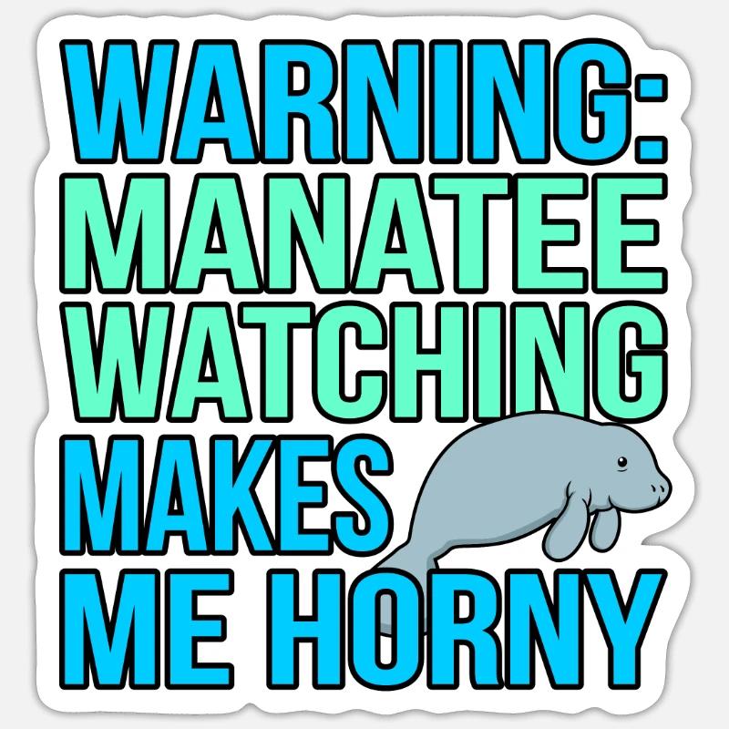 Manatee Sticker size S (10 x 10 cm)