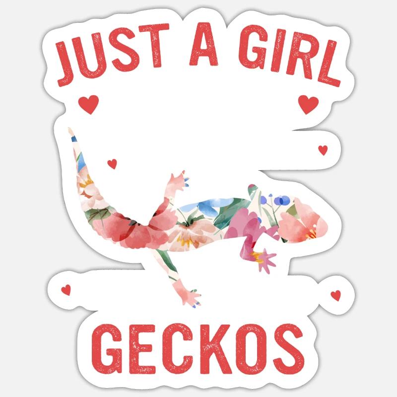 Gecko Gecko's Lizard - Sticker size S (10 x 10 cm) - white matte
