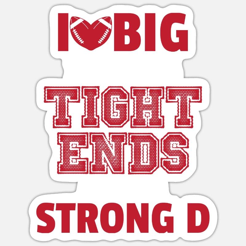 Ich liebe gro�e S�cke enge Enden und ein starkes d Sticker Größe S (10 x 10 cm)