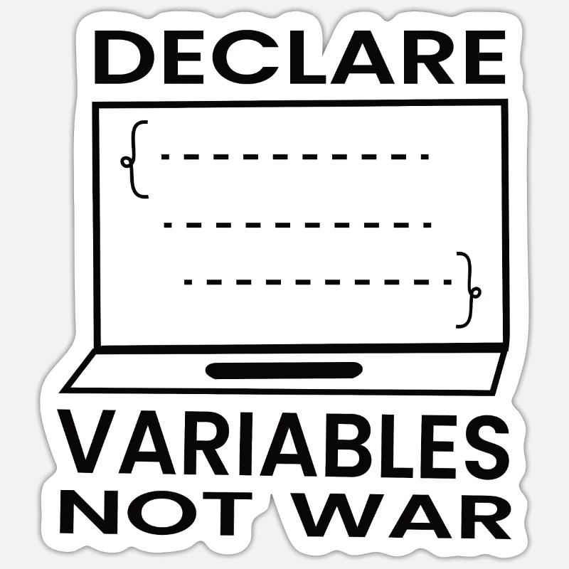 Softwareentwickler Programmierer Geschenk Sticker Größe S (10 x 10 cm)