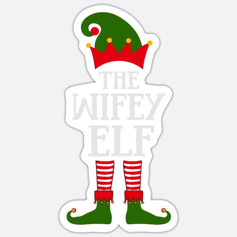 Die Weiberelfe - Sticker Größe S (10 x 10 cm) - Mattweiß