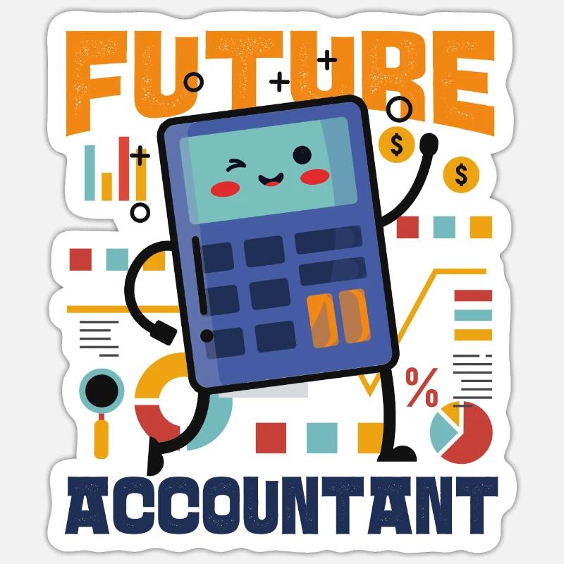 Comptable Comptable Comptable Sticker taille S (10 x 10 cm)