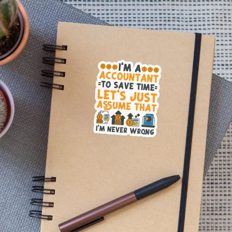 Comptable Comptable Comptable Sticker taille S (10 x 10 cm)