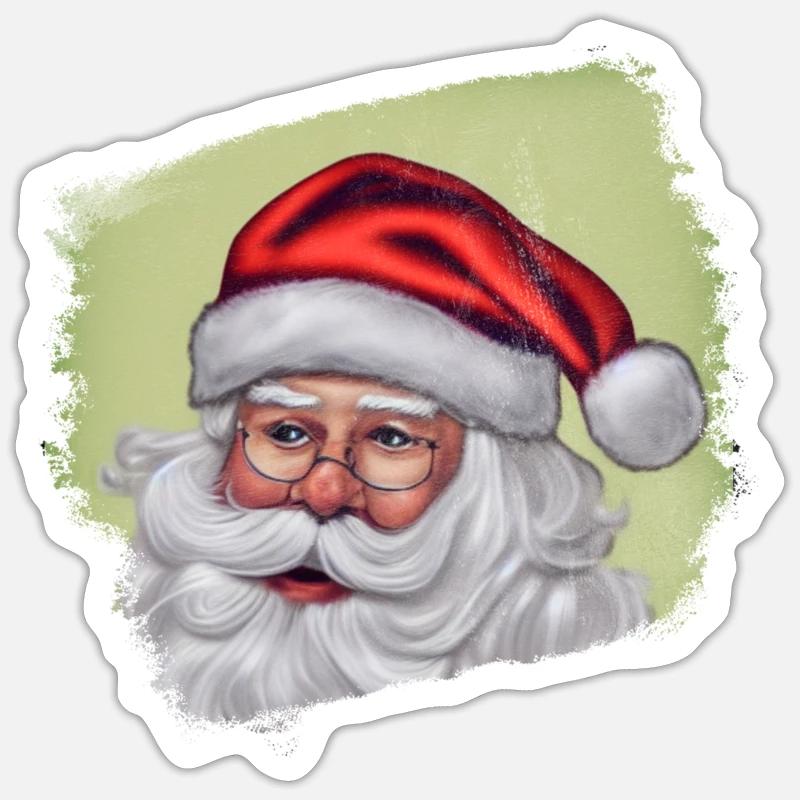 Nicolas - Sticker taille S (10 x 10 cm) - blanc mat