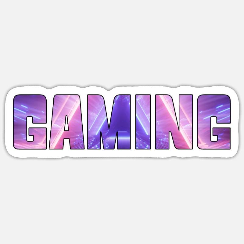 Jeu - Sticker taille S (10 x 10 cm) - blanc mat