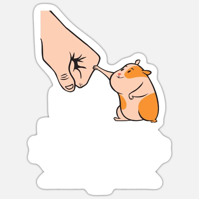 Hamster Sticker taille S (10 x 10 cm)