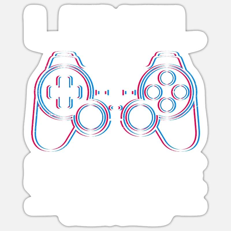 Level Unlocked Uncle - Sticker size S (10 x 10 cm) - white matte