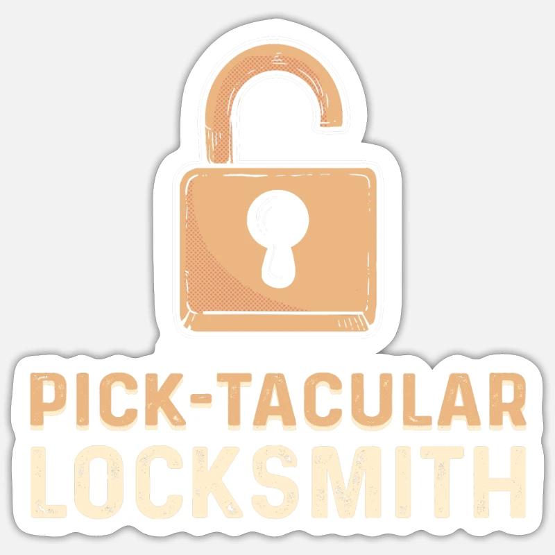 Pick-tacular Locksmith. Lock Picking. Sticker Größe S (10 x 10 cm)