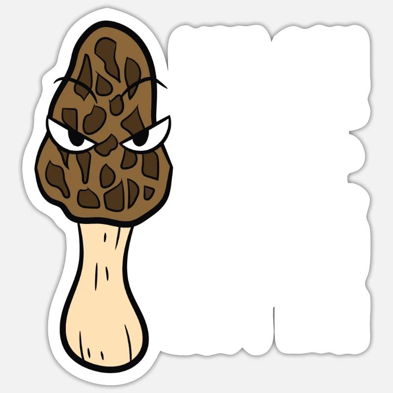 Les morilles peuvent être cachées, mais pas échappées Sticker taille S (10 x 10 cm)