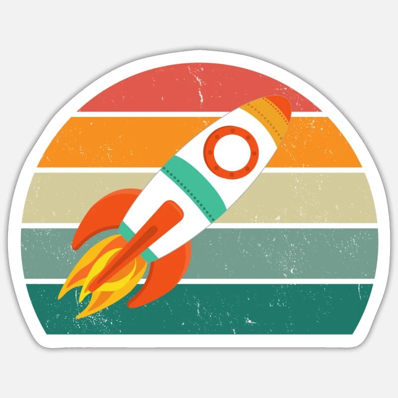 UFO Alien Space All Universe Rocket Space Sticker taille S (10 x 10 cm)