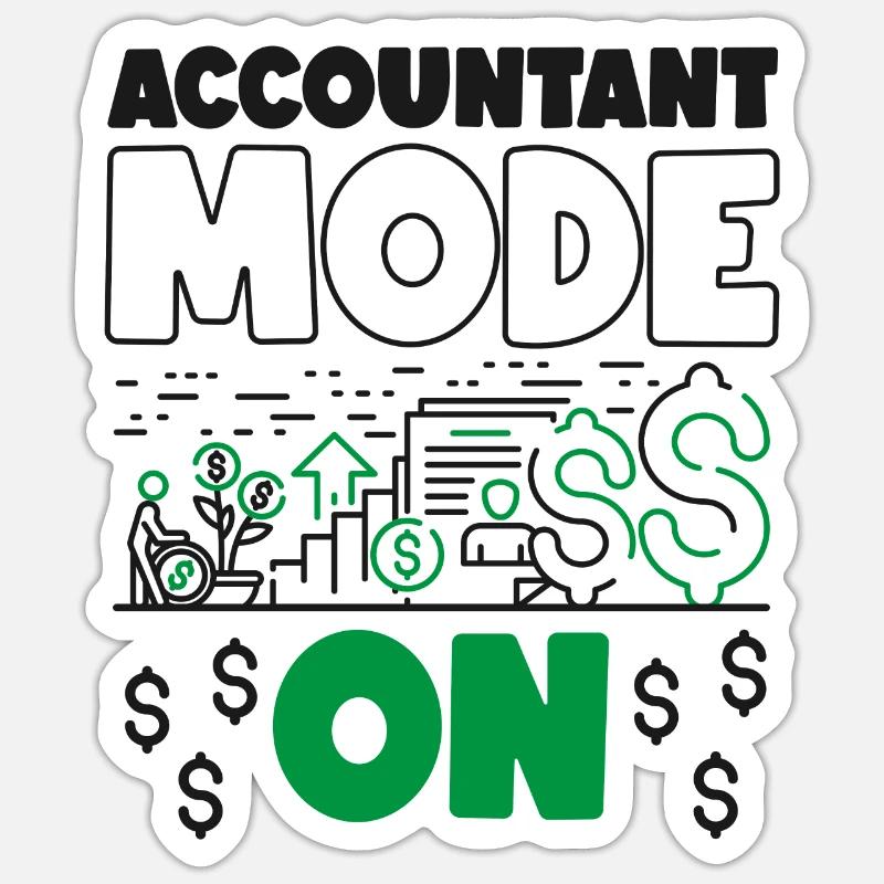 Comptable Comptable Comptable Sticker taille S (10 x 10 cm)