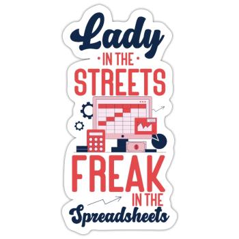 Accountant Bookkeeper Accounting - Sticker size S (10 x 10 cm) - white matte - Front