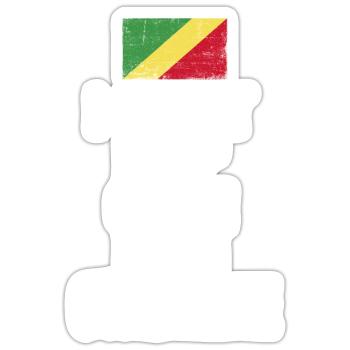 I can not Keep Calm I am Kongolese - Sticker Größe S (10 x 10 cm) - Mattweiß - Vorne