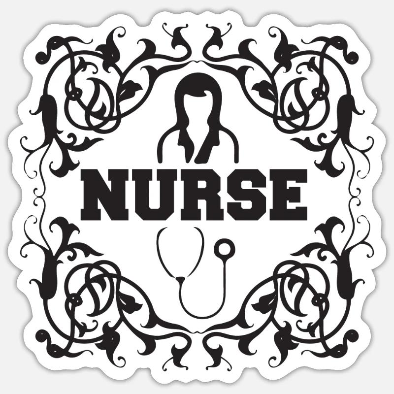 Krankenschwester Sticker Größe S (10 x 10 cm)