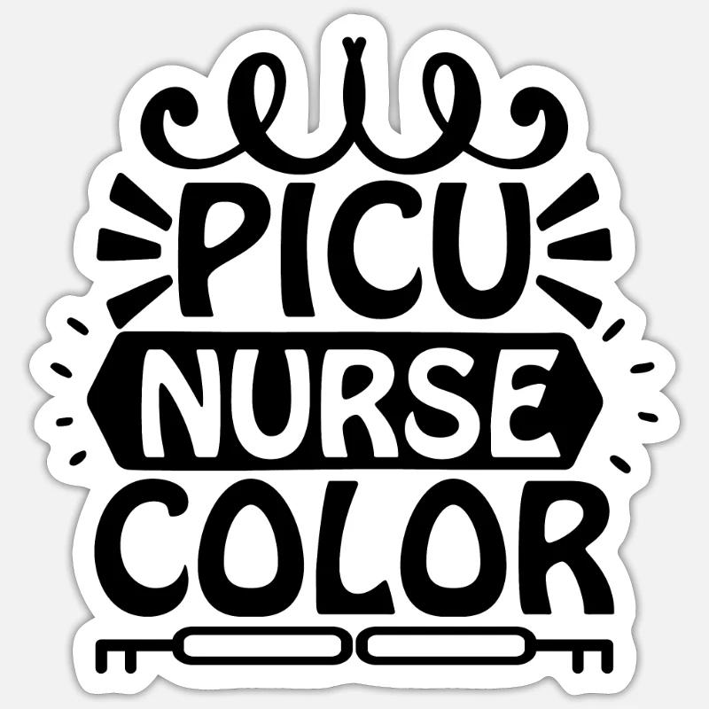 Picu Krankenschwester Sticker Größe S (10 x 10 cm)