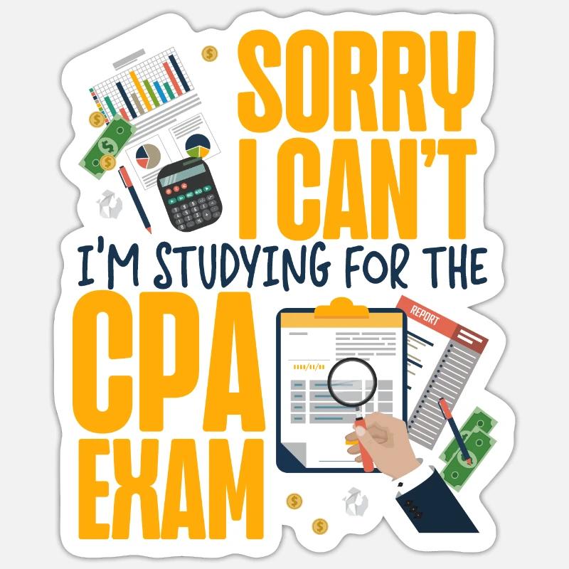 Comptable Comptable Comptable - Sticker taille S (10 x 10 cm) - blanc mat