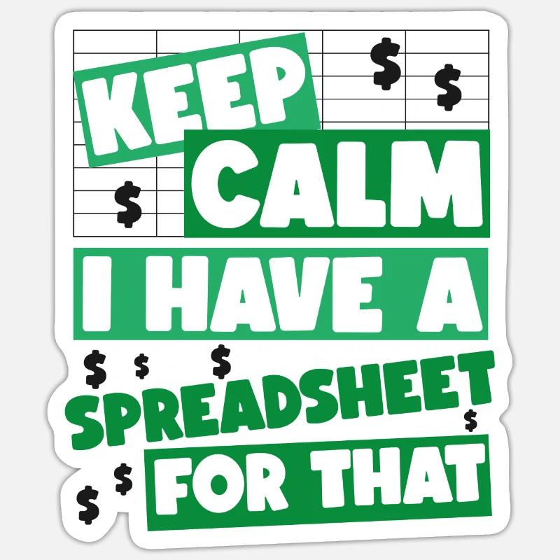 Comptable Comptable Comptable - Sticker taille S (10 x 10 cm) - blanc mat