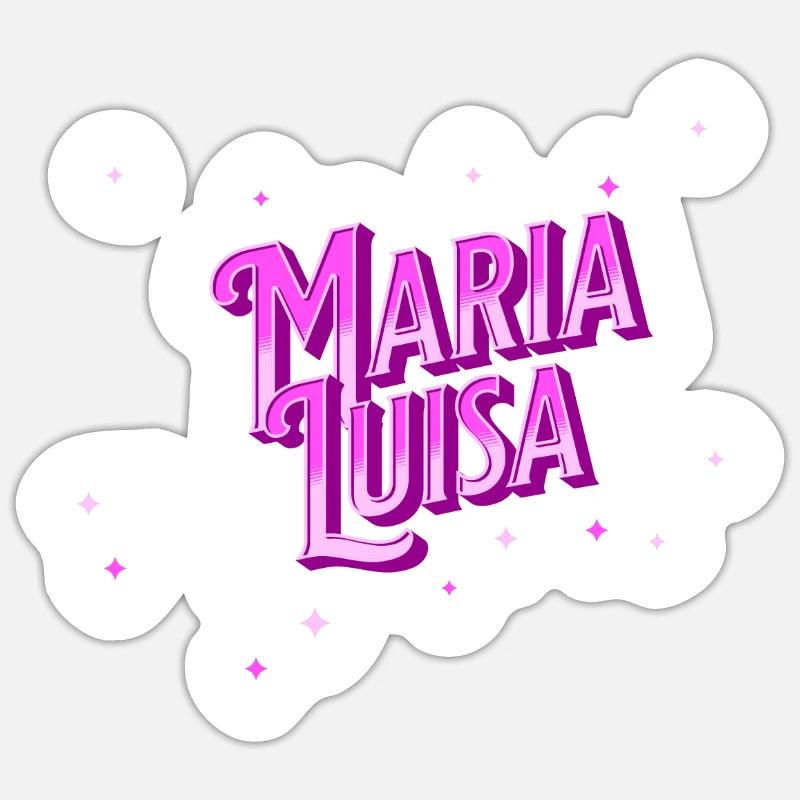Maria Luisa name personalized Sticker size S (10 x 10 cm)