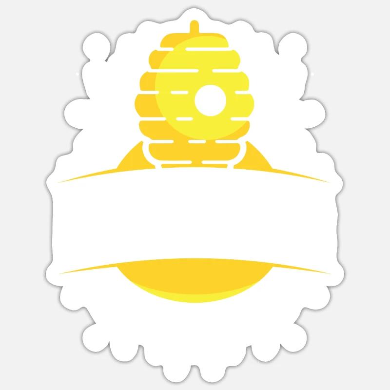 Beekeeping Honey bee Beekeepers - Sticker size S (10 x 10 cm) - white matte