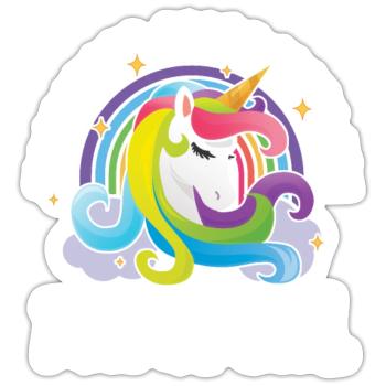 Biology Biologist Unicorn Molecular Biologist - Sticker size S (10 x 10 cm) - white matte - Front